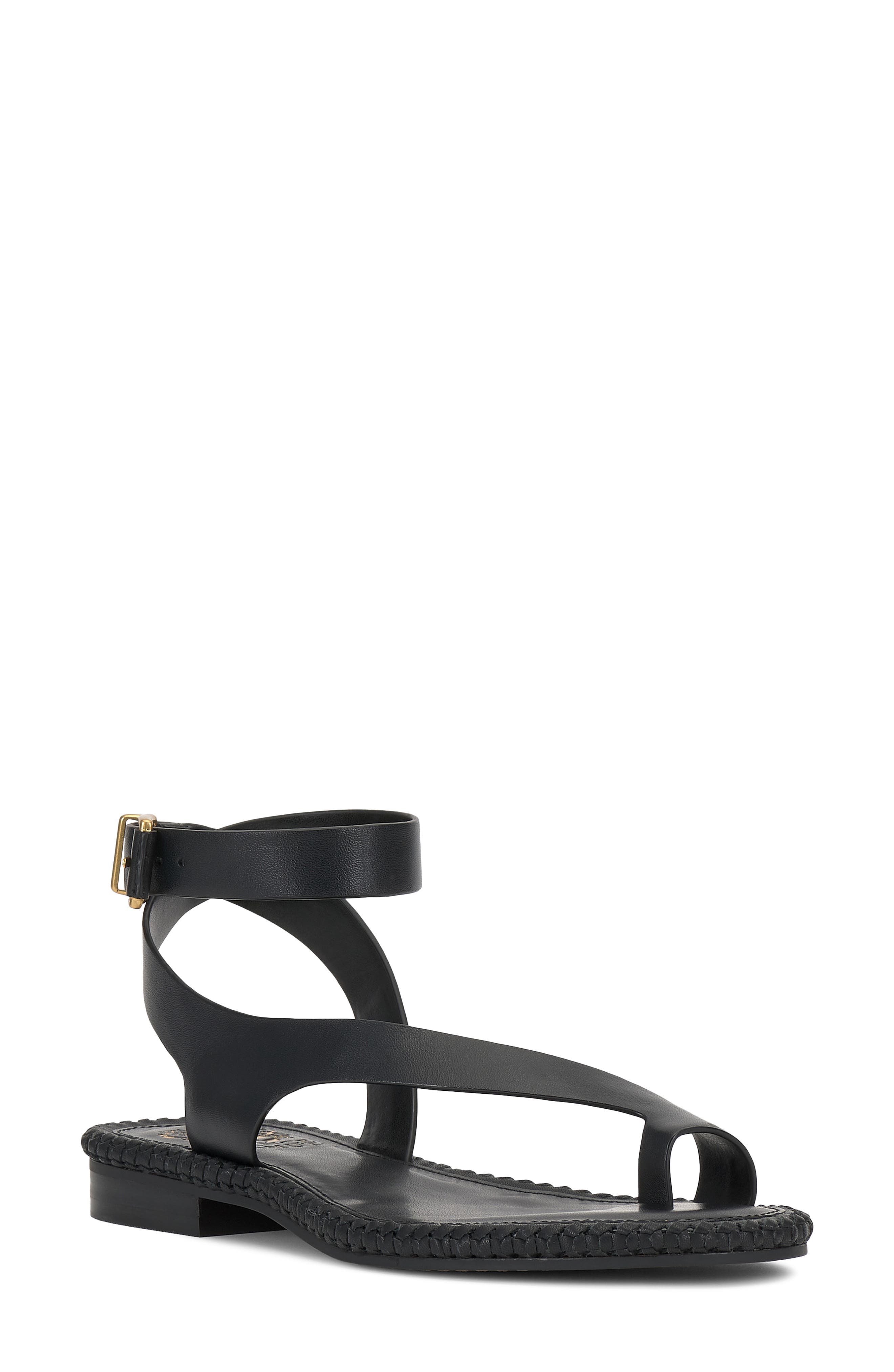 Vince Camuto Libahs Ankle Strap Sandal, Main, color, Black