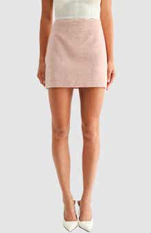 All in Favor Textured Miniskirt