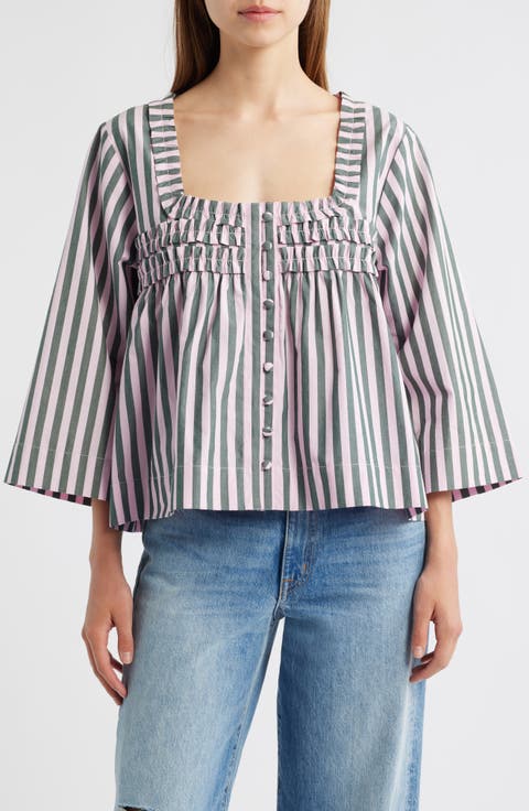 Leilani Ruffle Organic Cotton Top