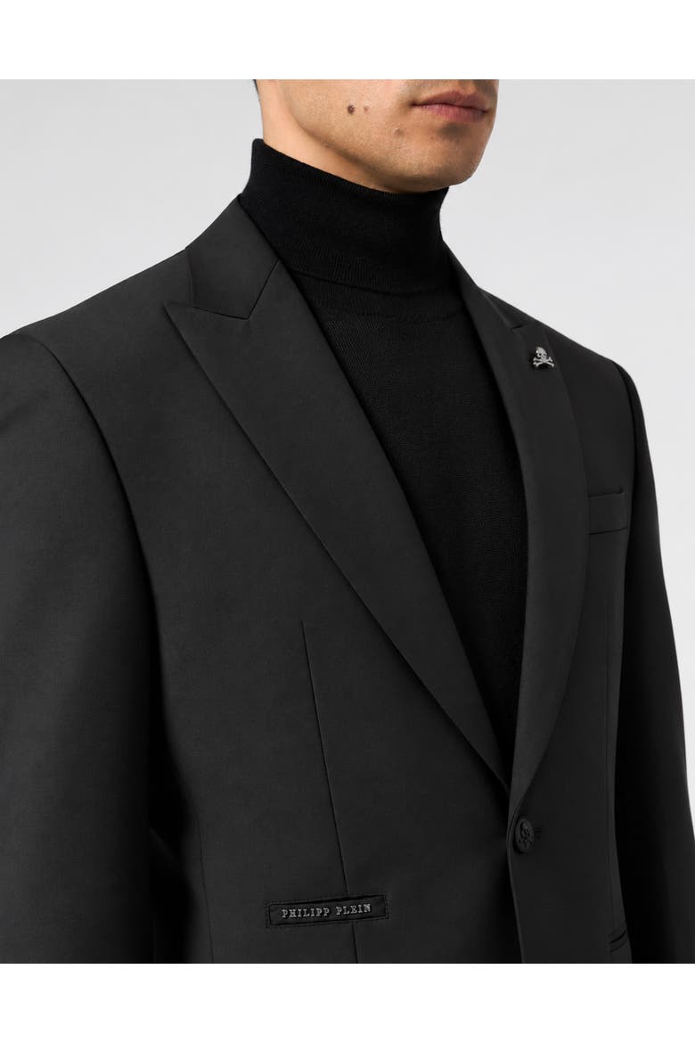 Wool Regular Fit Blazer Skull Panther Men, Alternate, color, black