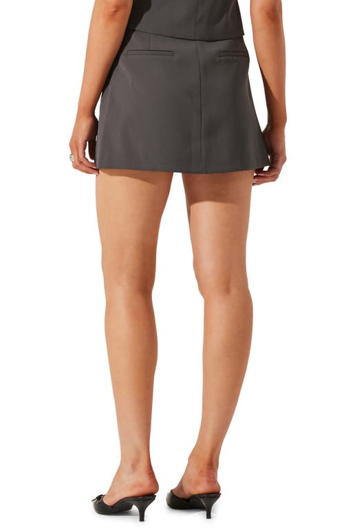 Astr The Label A-line Miniskirt In Charcoal