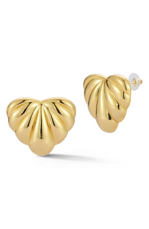 Heart Stud Earrings