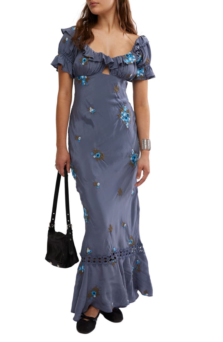 Free People Bali Santa Cruz Ruffle Dress, Alternate, color, 
