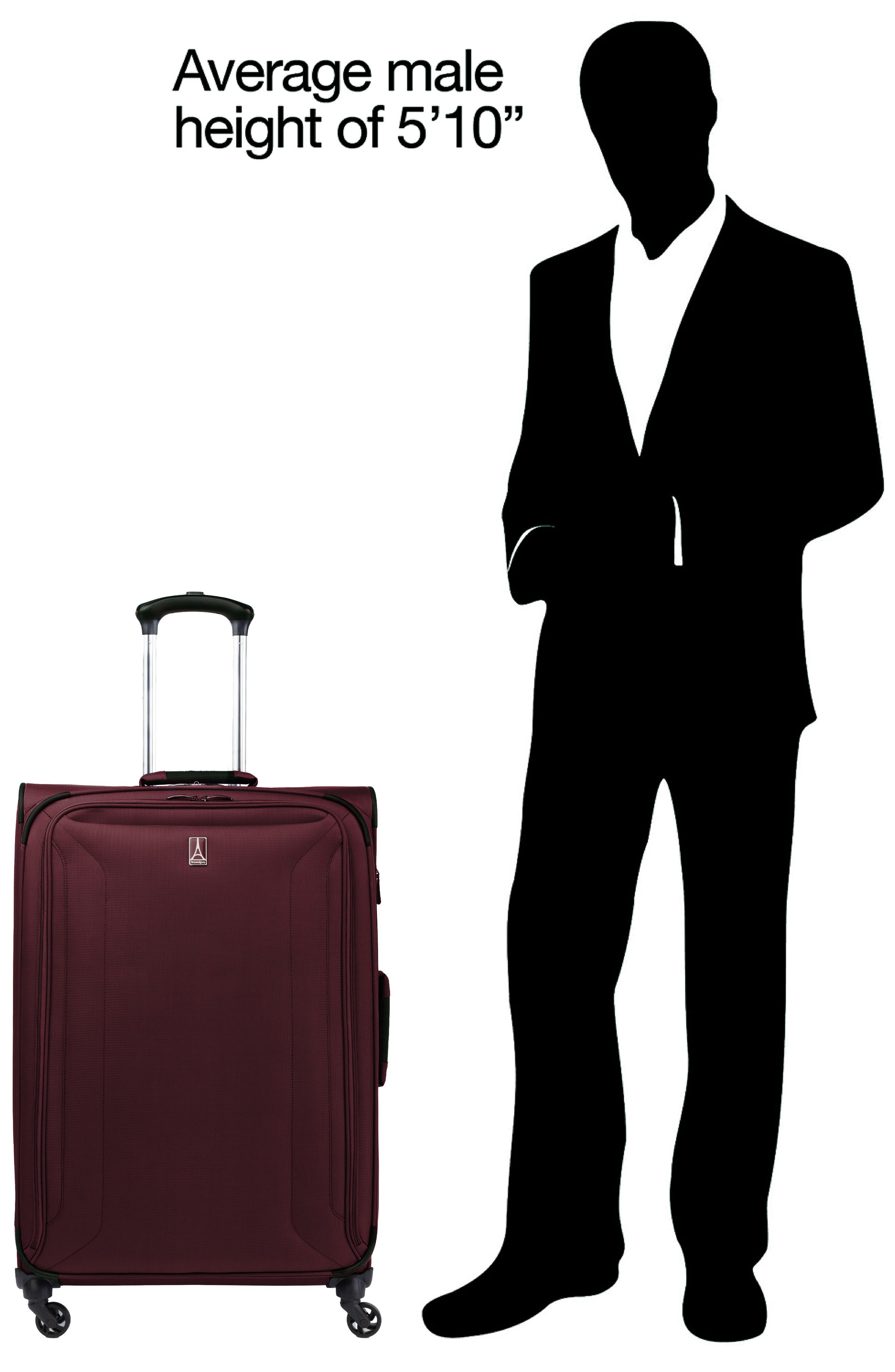 TRAVELPRO Pilot Air<sup>™</sup> 2 29-Inch Expandable Large Checked Spinner Luggage, Alternate, color, Burgundy