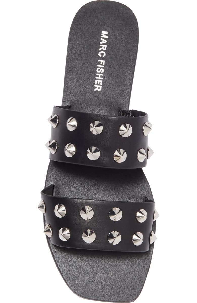 Marc Fisher Bolive Studded Flat Sandals, Alternate, color,