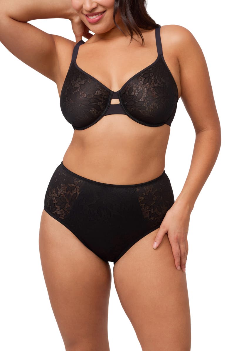 Montelle Intimates Contoure Smoothing Briefs, Alternate, color, Black