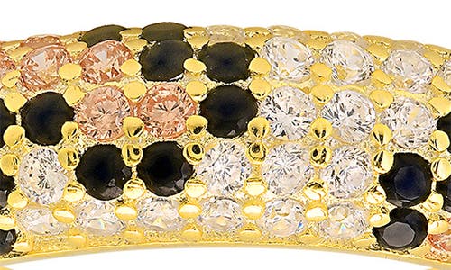 Queen Jewels Leopard Spot Cubic Zirconia Ring In Gold