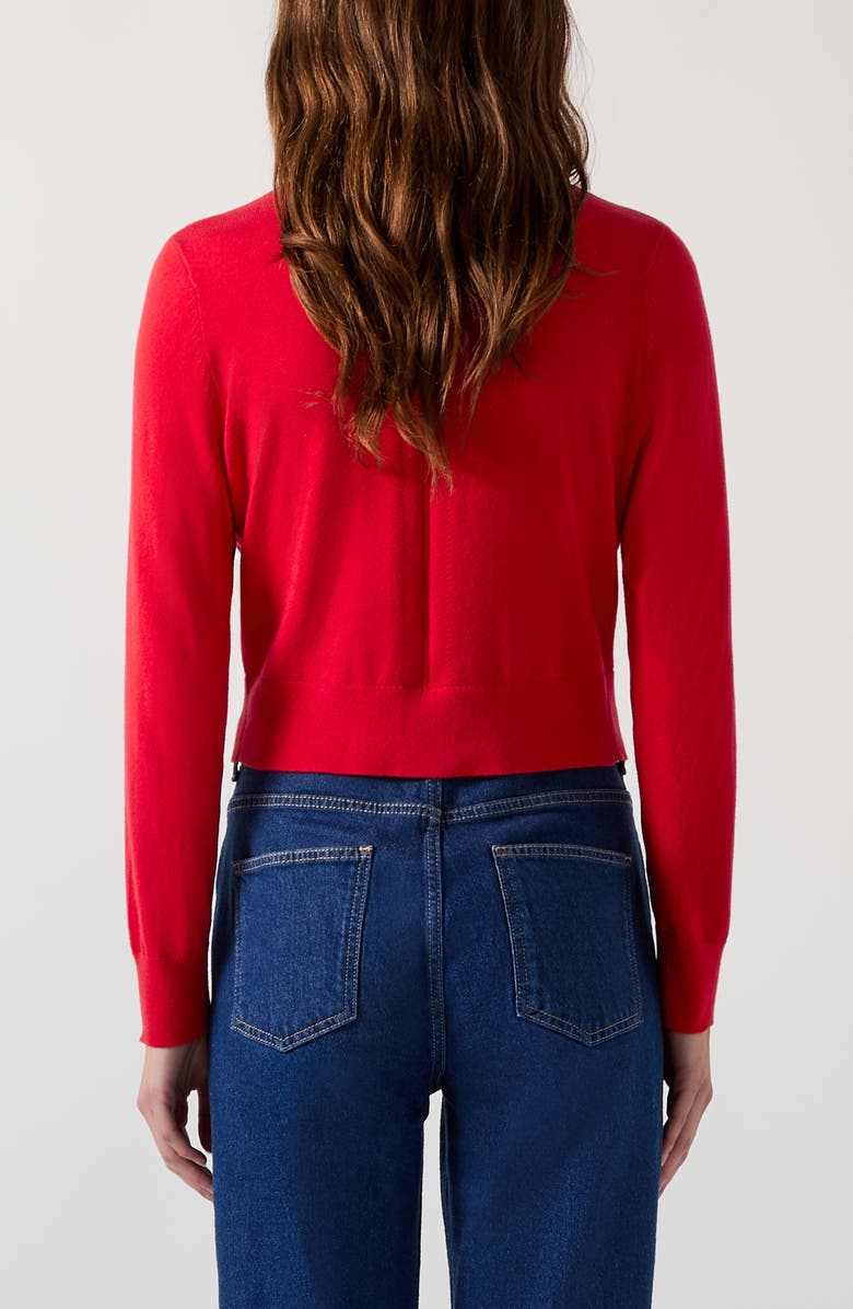 LK Bennett Tallis Lips Cardigan, Alternate, color, 