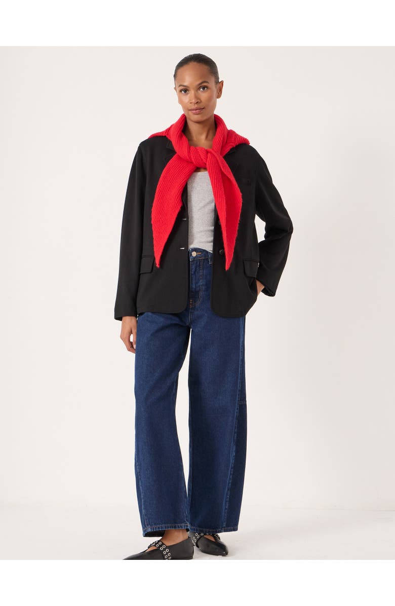 Hush Relaxed Ponte Blazer, Alternate, color, Black