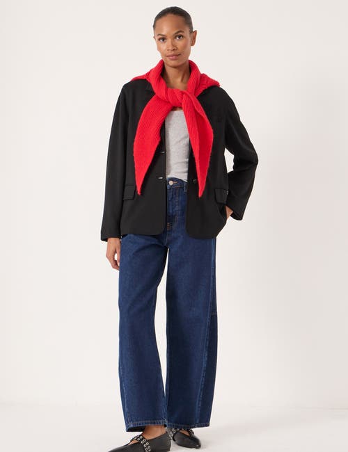 Hush Relaxed Ponte Blazer In Black