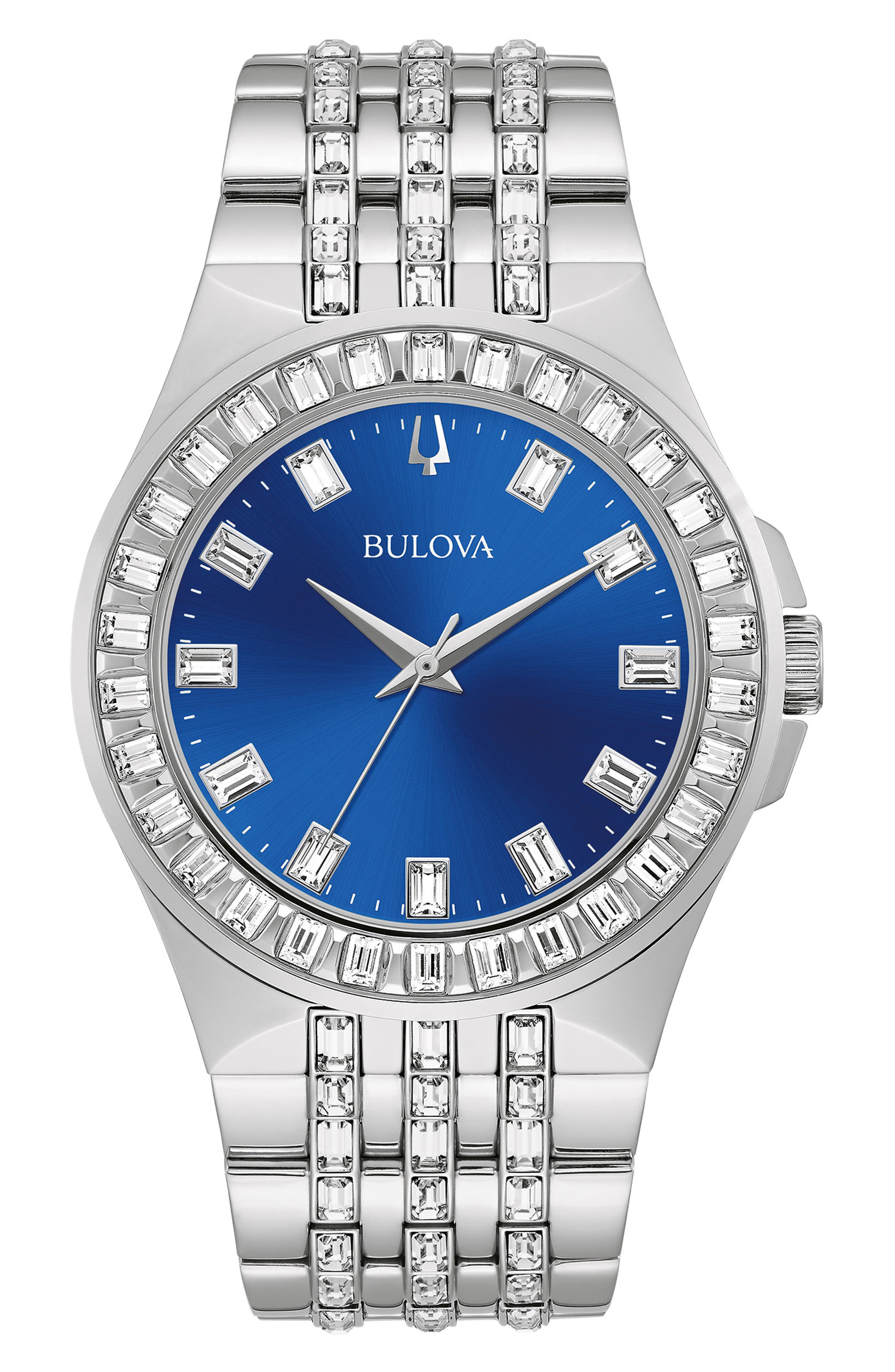BULOVA Phantom Crystal Bracelet Watch, 42mm