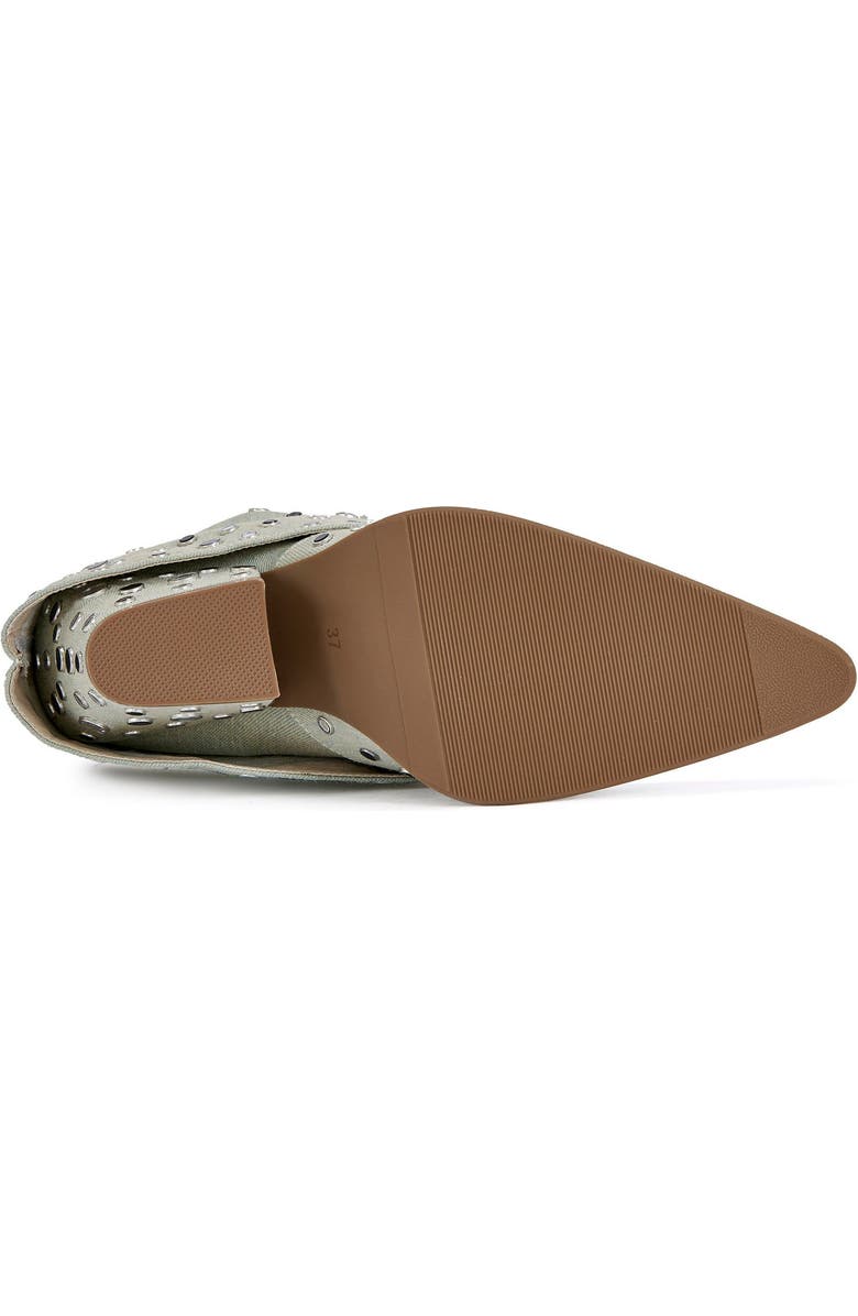 AZALEA WANG Jaimy Block Bootie, Alternate, color, Green