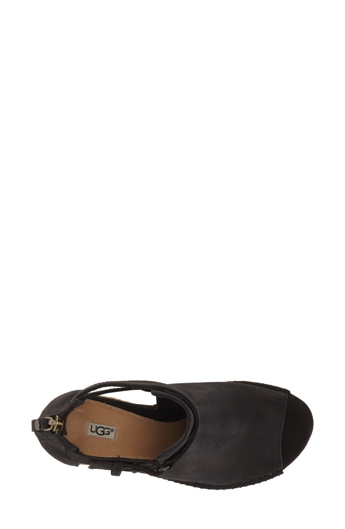 UGG<sup>®</sup> 'Jolina' Open-Toe Wedge, Alternate, color, 