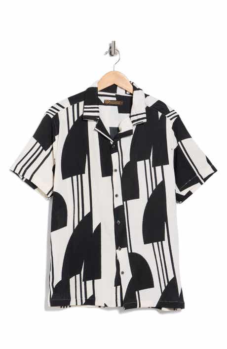 T.R. PREMIUM Abstract Print Camp Shirt