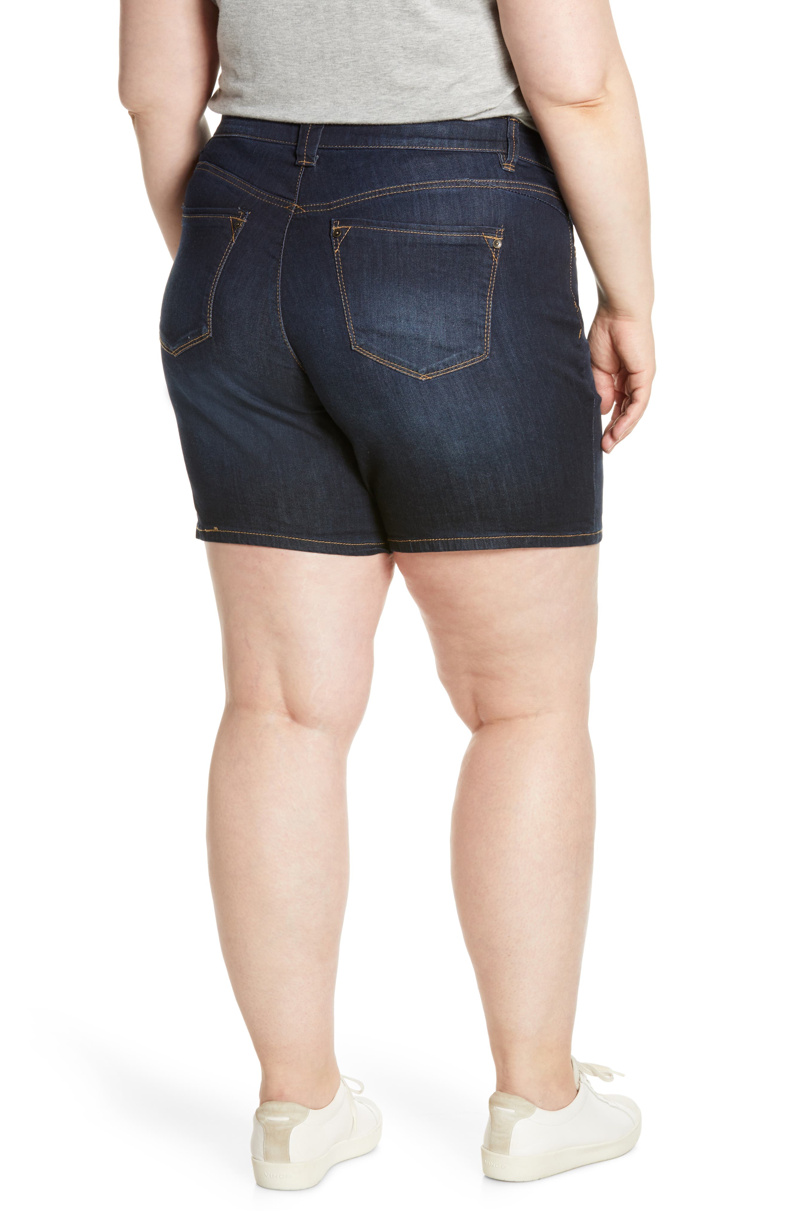 High Rise Denim Shorts - image 2