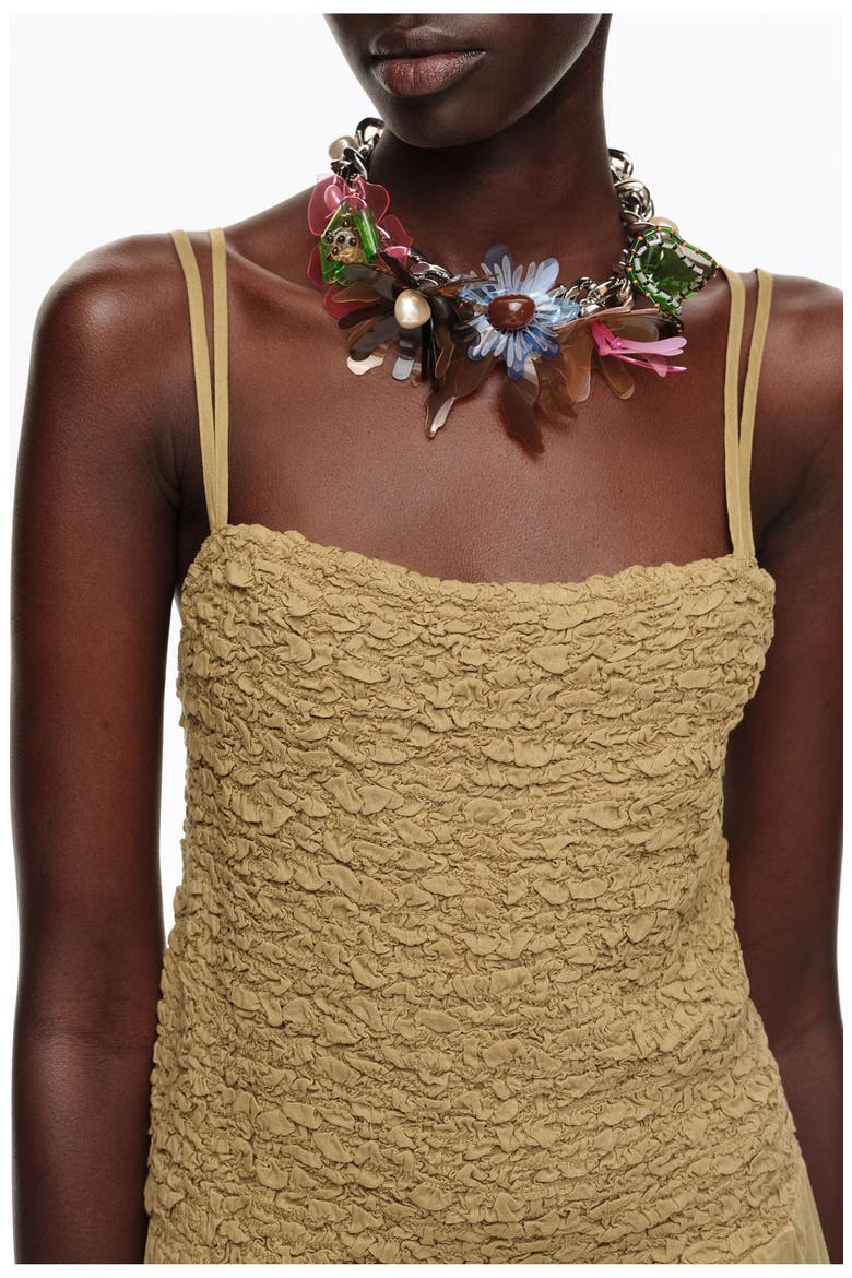 Cotton Gathered Balloon Jumpsuit, Alternate, color, KHAKI
