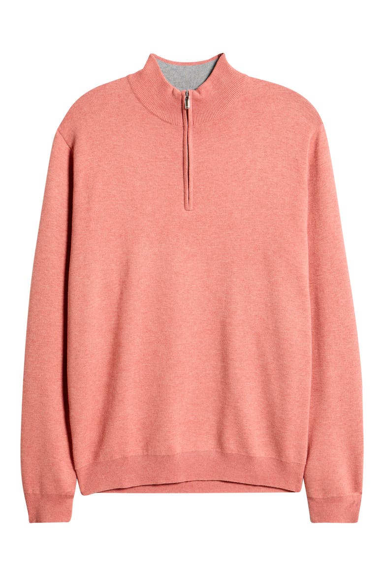 Coolspun Lite Quarter Zip Sweater, Alternate, color, VENETIAN PINK