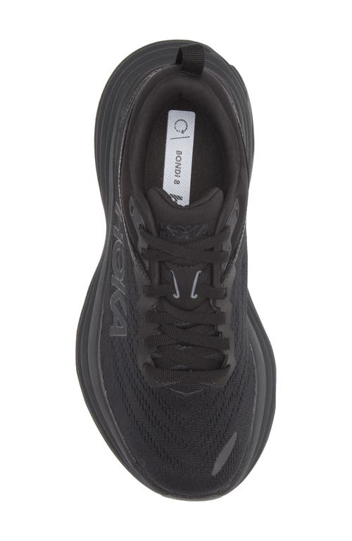 Hoka Bondi 8 Running Shoe In Black
