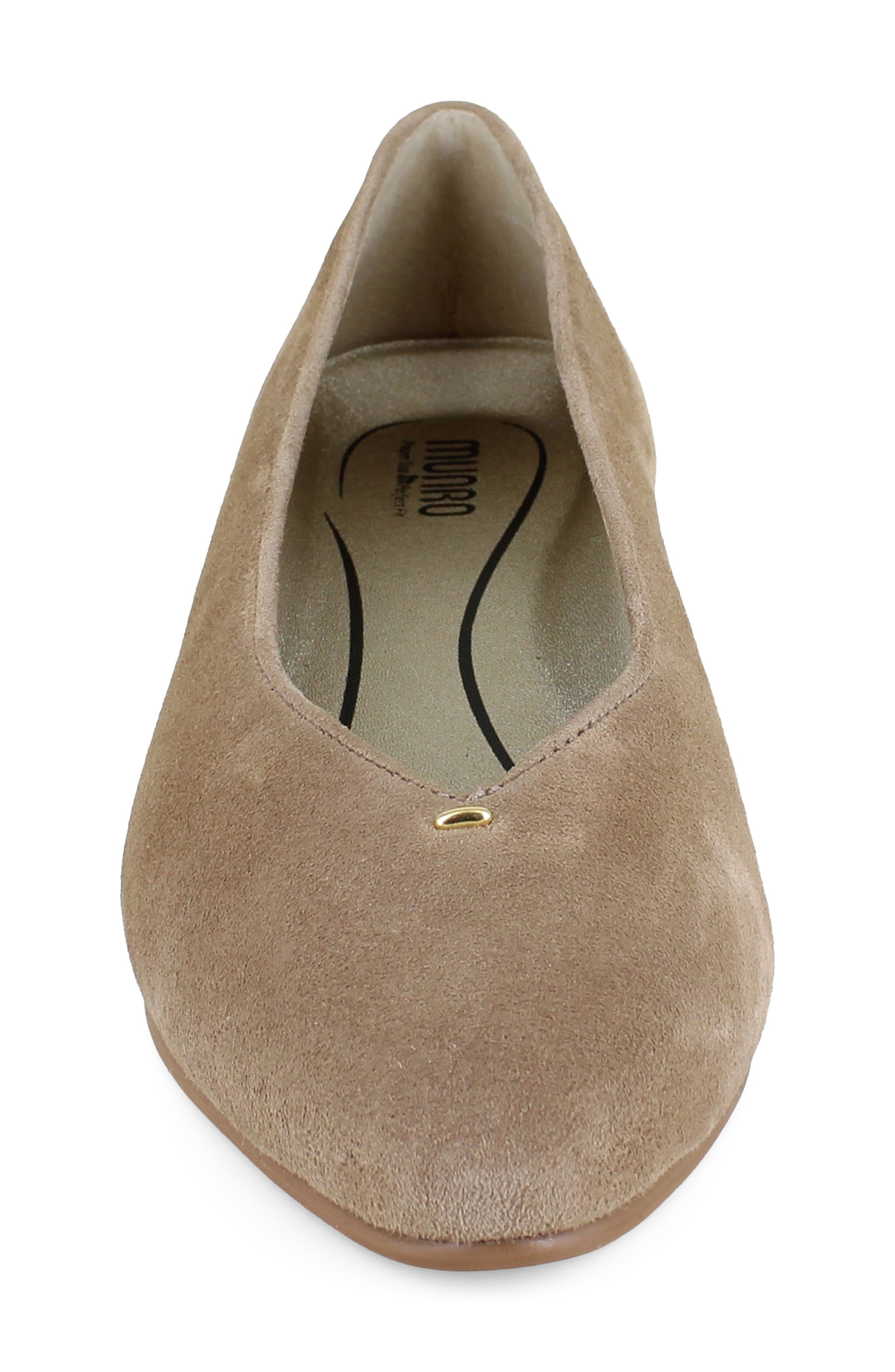 Munro Hannah Block Heel Pump, Alternate, color, Tan Suede