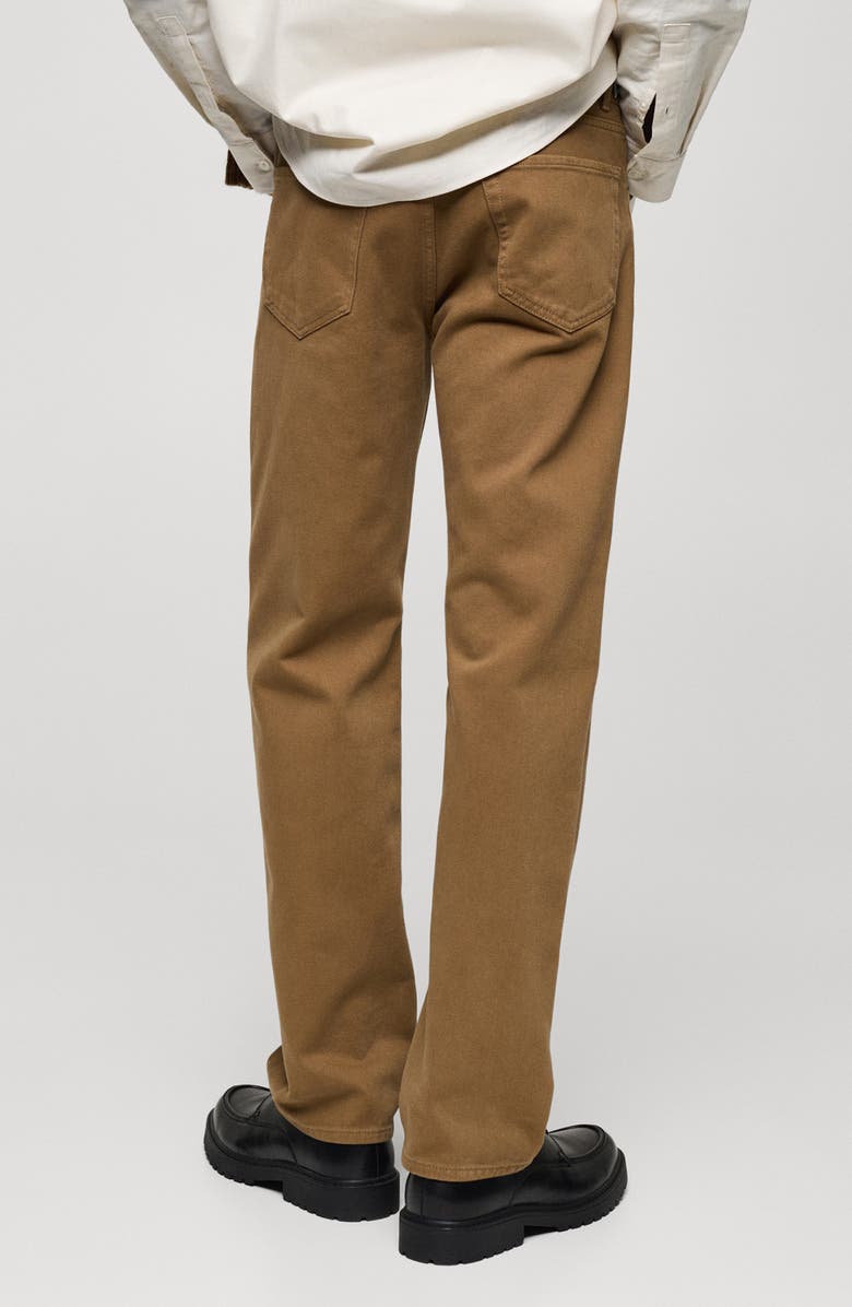 MANGO Straight Leg Jeans, Alternate, color, Medium Brown