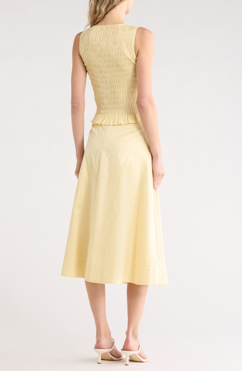 EDIT by JASON WU Smocked Tank & Maxi Skirt Set, Alternate, color, Buttercup