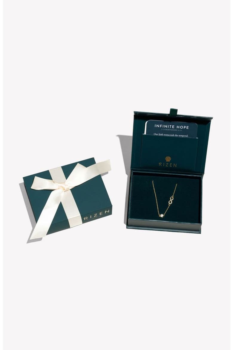 Infinite Hope Necklace, Alternate, color, 18k Gold Plated