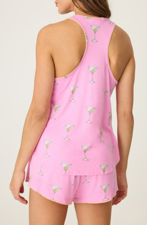 Shop Pj Salvage Playful Print Sleep Tank In Bubblegum