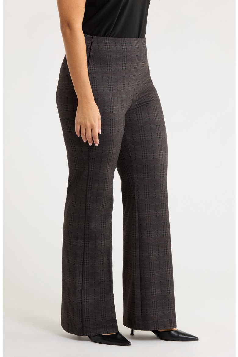 Plaid High Waist Ponte Knit Pants, Alternate, color, AM PLAID