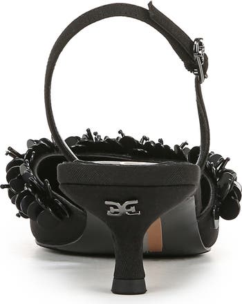 Trent Slingback Pointed Toe Kitten Heel Pump