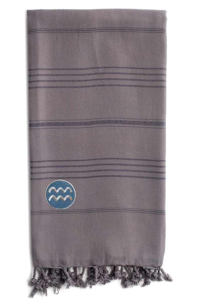 Linum Home Textiles Summer Fun Horoscope Pestemal Beach Towel, Main, color,