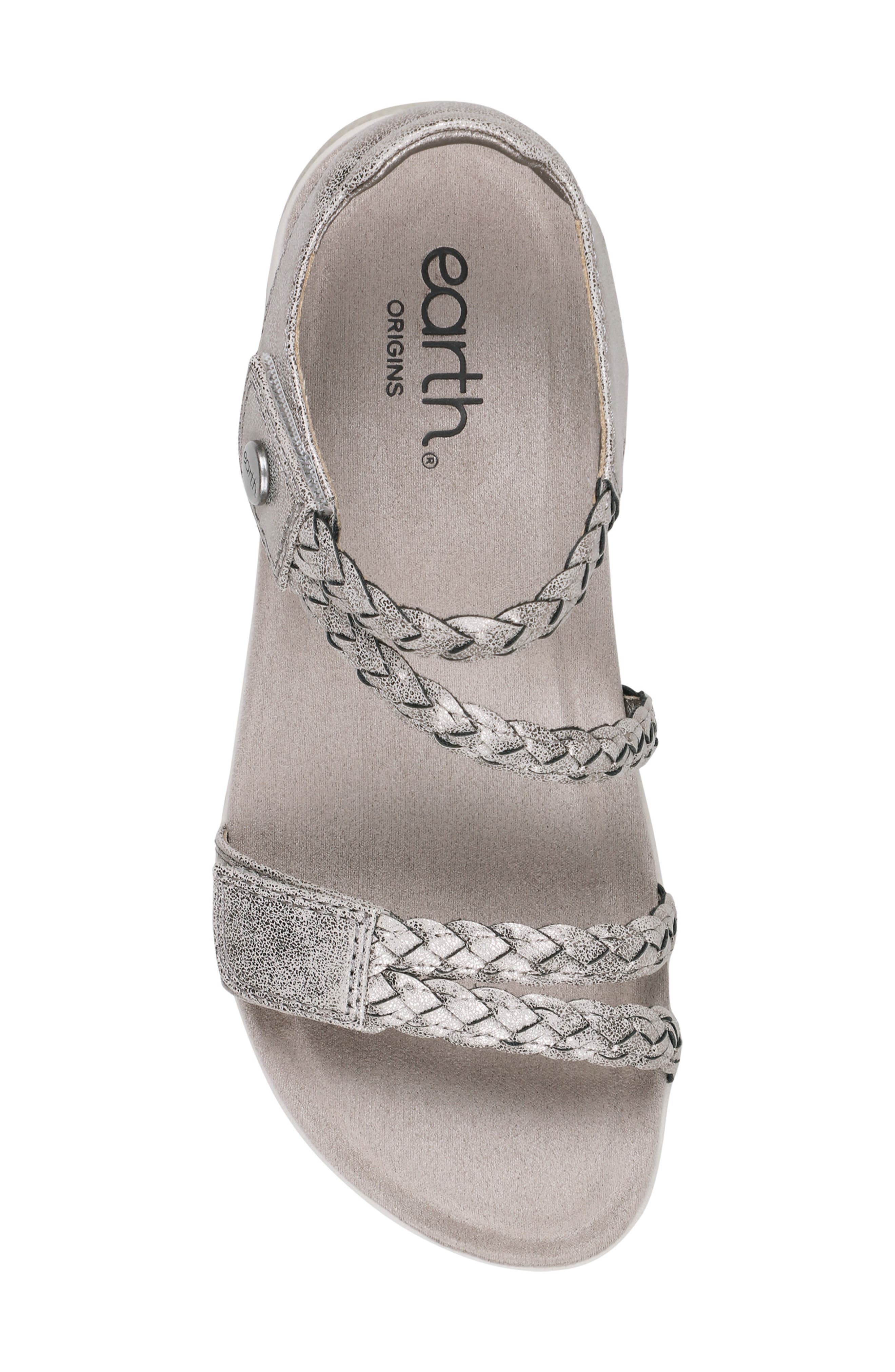 Stellon Ankle Strap Sandal, Alternate, color, SILVER
