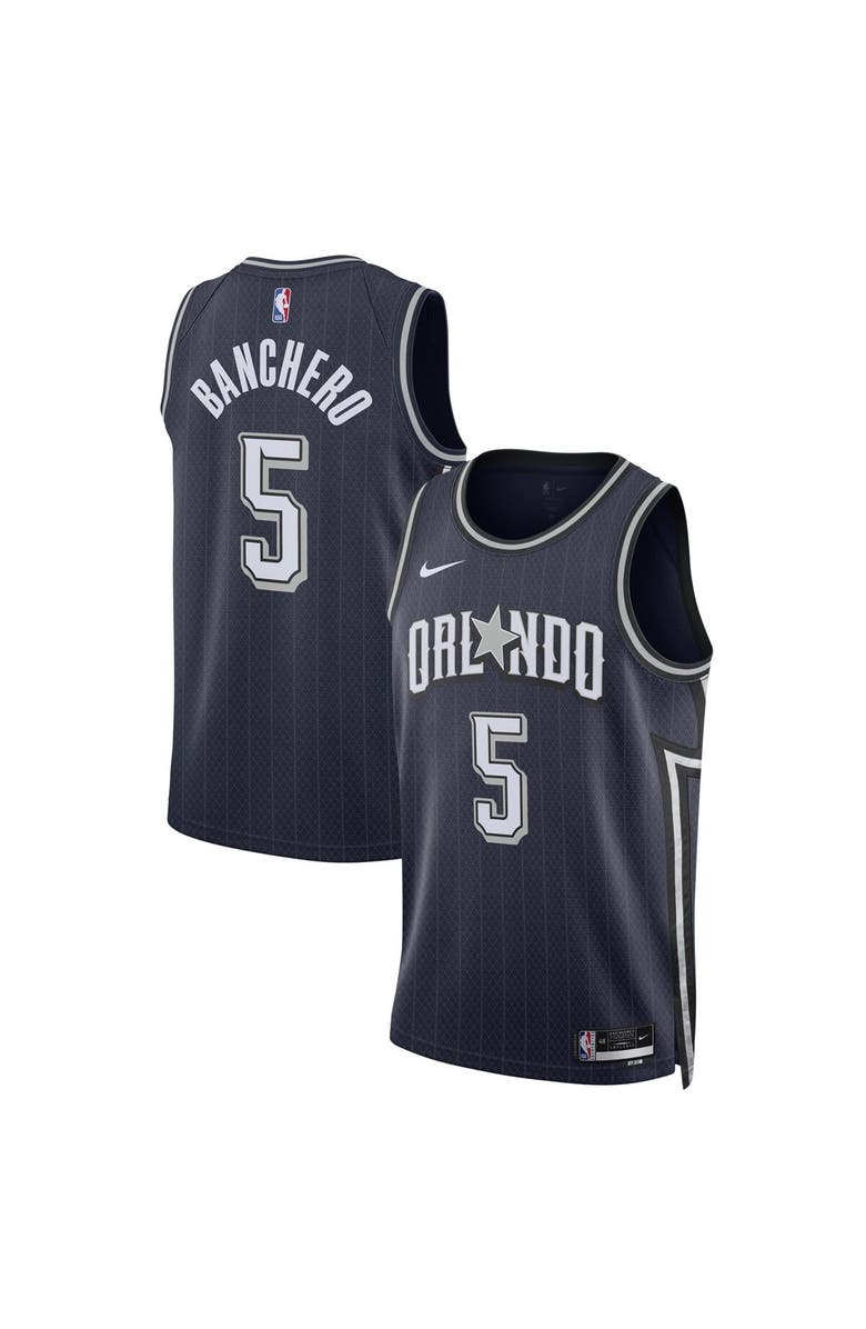Nike Unisex Nike Paolo Banchero Navy Orlando Magic 2023/24 Swingman Jersey - City Edition, Alternate, color, 