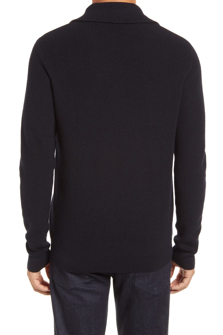 Men's Shop Quarter Zip Sweater, Alternate, color, NAVY