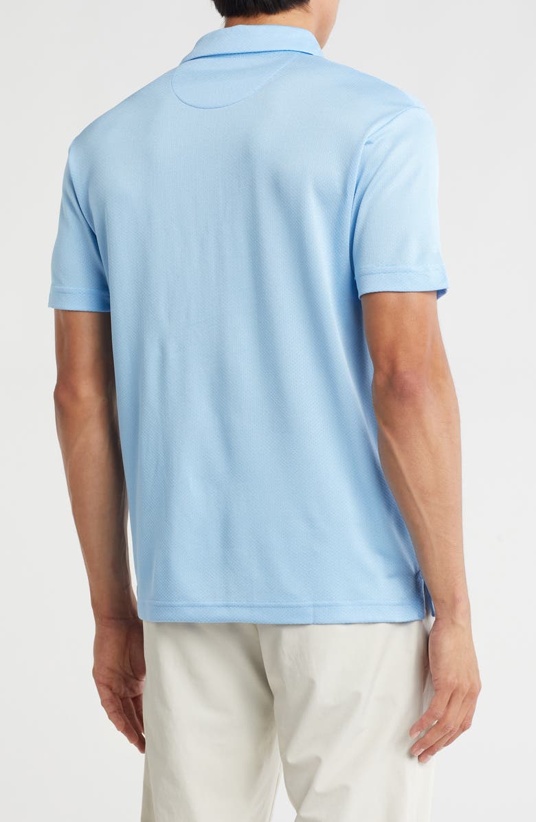 Callaway Chevron Jacquard Golf Polo, Alternate, color, Comet Sea Start