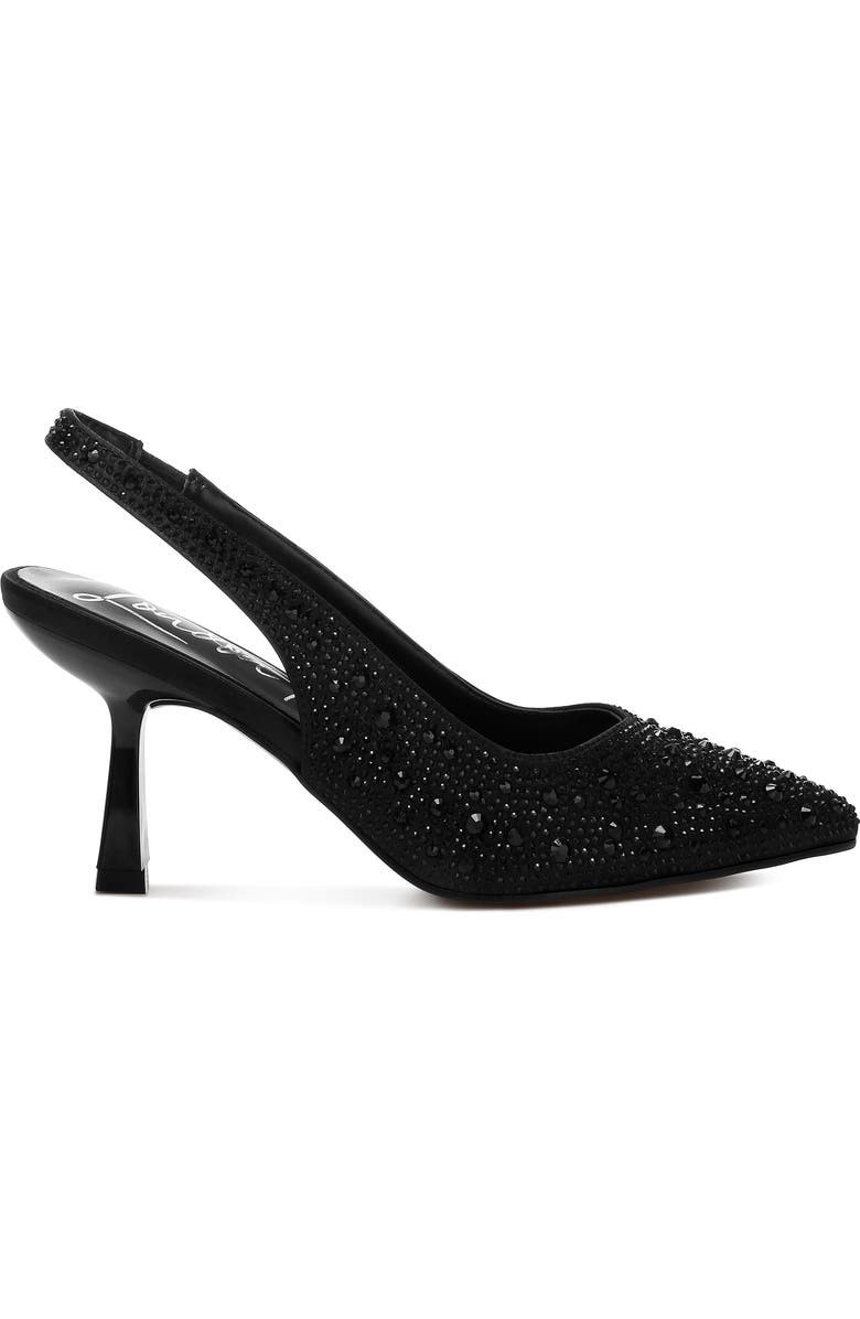 LONDON RAG Ararki Crystal Slingback Pump, Alternate, color, Black