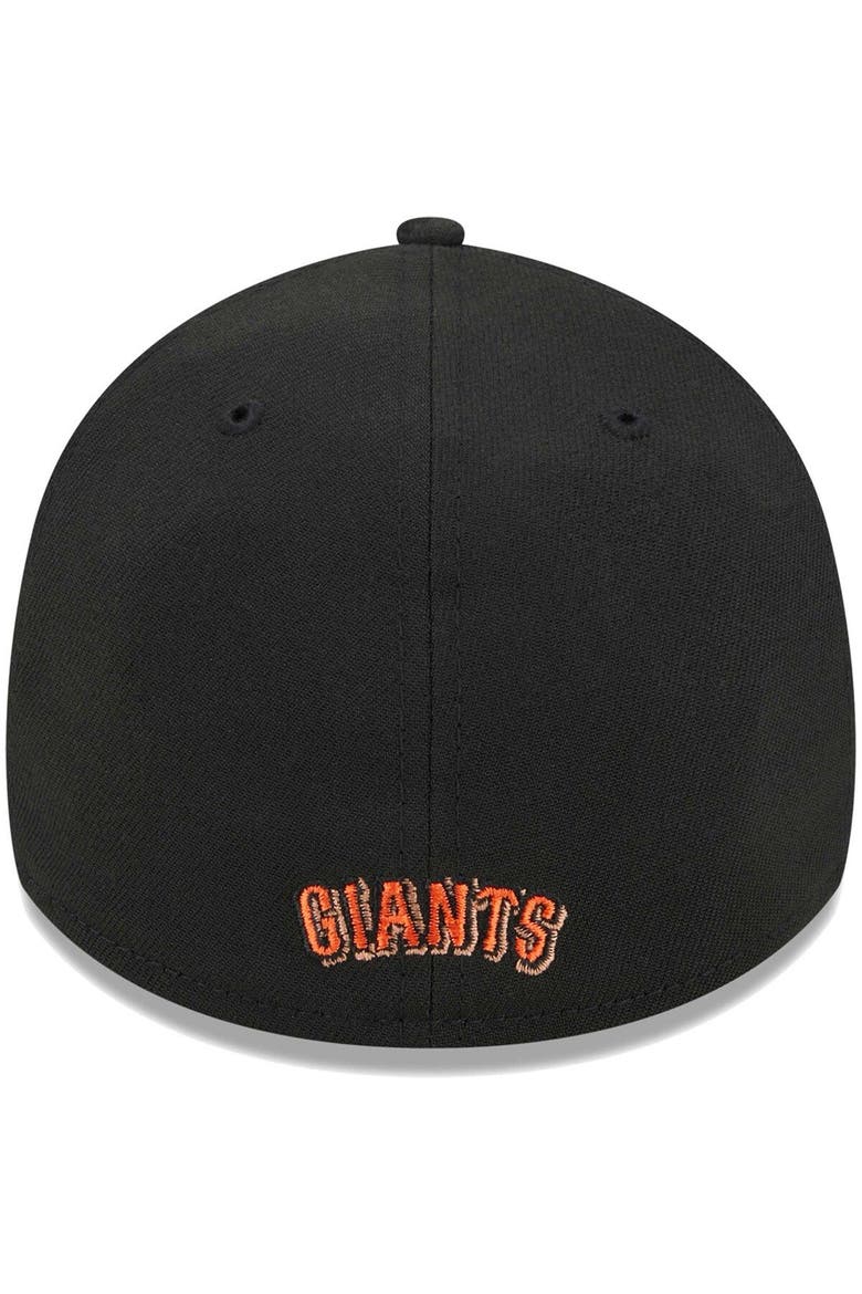 Men's New Era Black San Francisco Giants Logo 39THIRTY Flex Hat, Alternate, color, Black