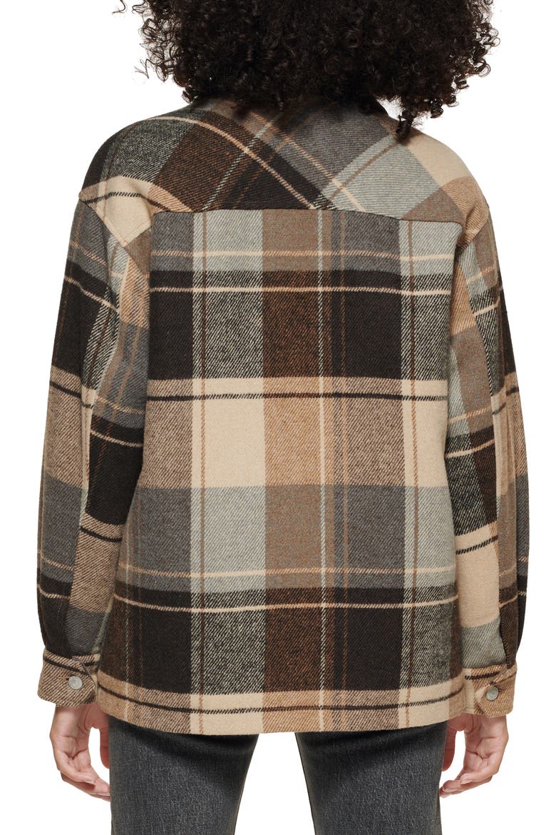 Levi’s® Women's Fashion Shirt Jacket, Alternate, color, BROWN PLAID