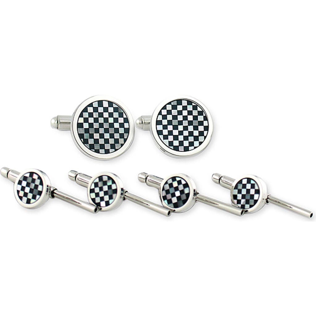 David Donahue Cuff Links & Studs Set In Multi