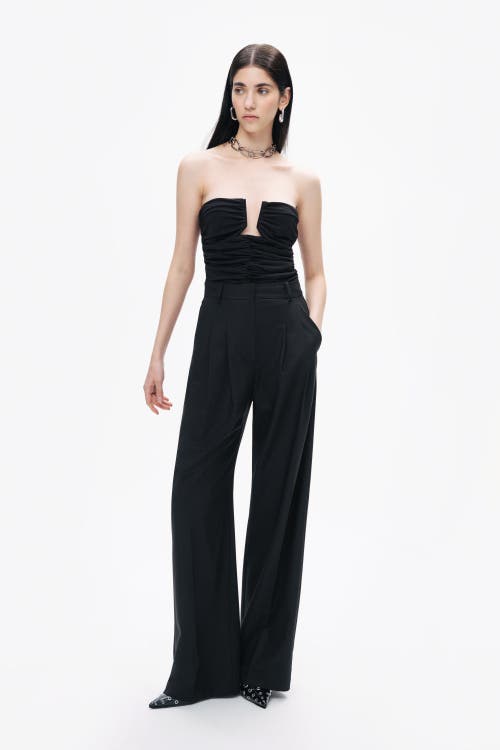 NOCTURNE NOCTURNE DRAPE-DESIGNED CROP TOP
