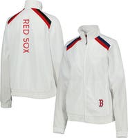 G-III 4HER BY CARL BANKS Women's G-III 4Her by Carl Banks White Boston Red Sox Red Flag Full-Zip Track Jacket