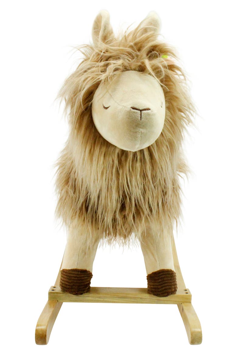 Llama Joyrides Rocker, Alternate, color, BROWN