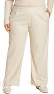 Vince Flannel Pull-On Wide Leg Pants