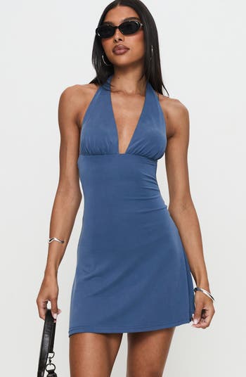 Tinsie Halter Minidress