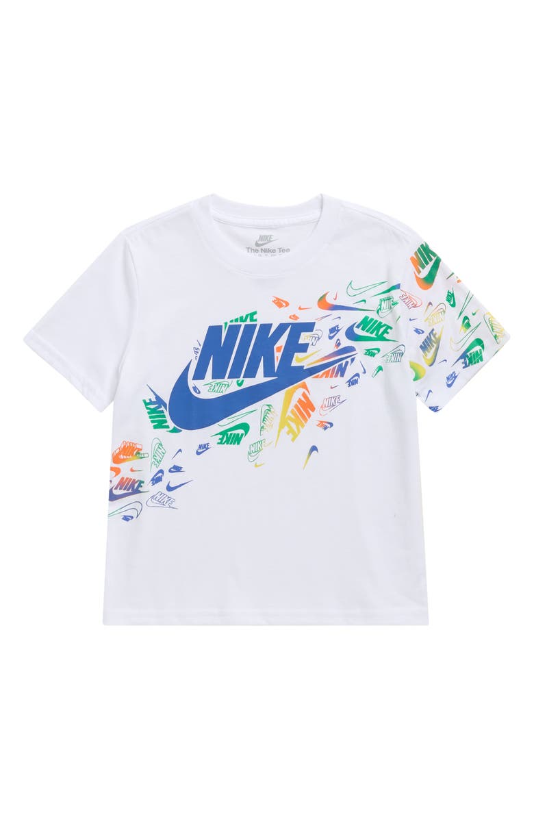 Nike Kids' Club Revealed Graphic T-Shirt, Main, color, White