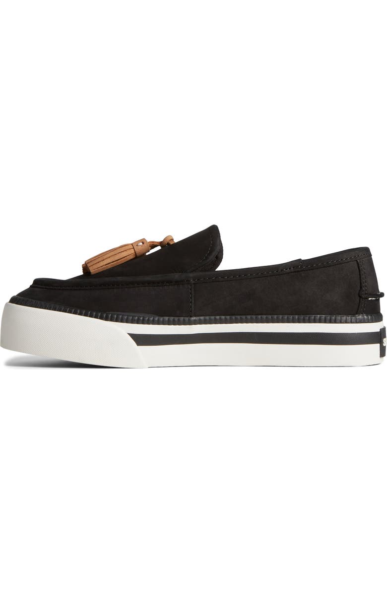 Sperry Sea Sailor Tassel Platform Loafer Sneaker, Alternate, color, Black