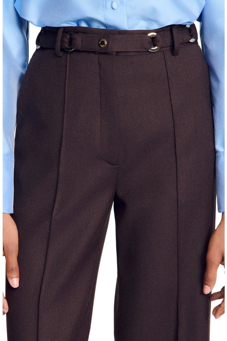 Metal ring trousers, Alternate, color, Light brown