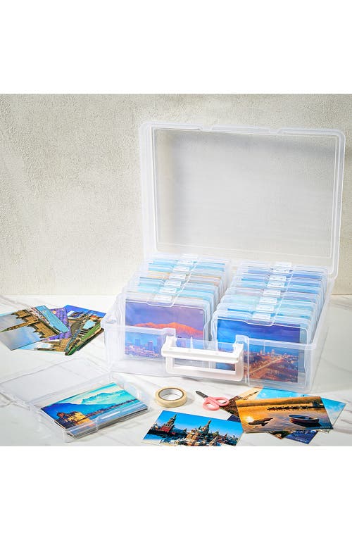 Sorbus 4x6 Photo Storage With Case In Clear