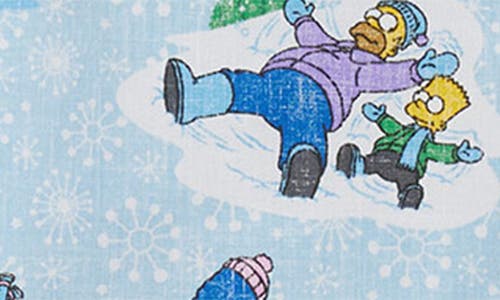 Reyn Spooner The Simpsons Greetings Button-down Shirt In Light Blue