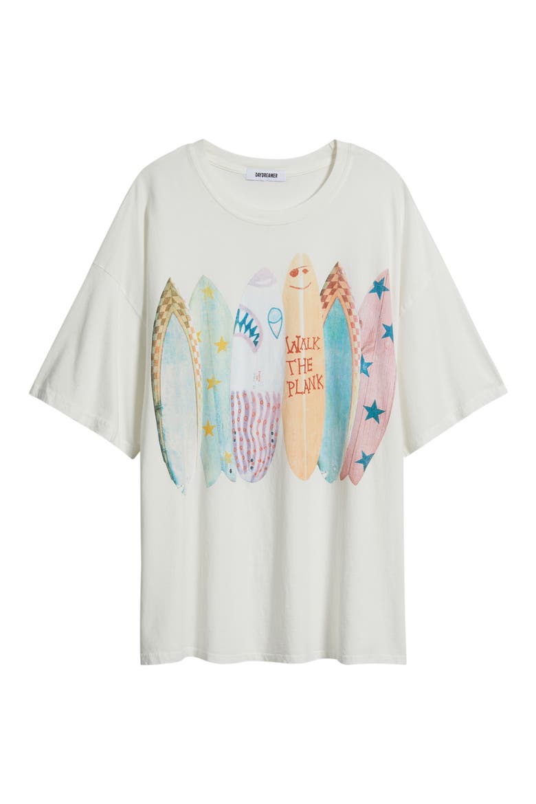 Walk the Plank Oversized Graphic Tee, Alternate, color, VINTAGE WHITE