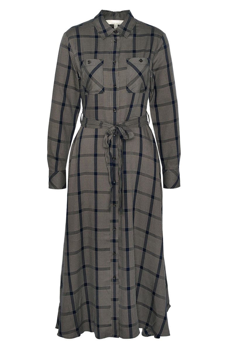 Barbour Claudia Plaid Long Sleeve Maxi Shirtdress, Alternate, color, 